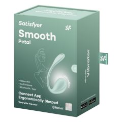   Satisfyer Smooth Petal - inteligentné vibračné vajíčko (zelené)