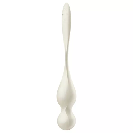 Satisfyer Love Birds 1 - vibračná venušina gulička ovládaná aplikáciou (biela)