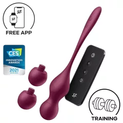   Satisfyer Love Birds Vary - Vibračné venušine guličky ovládané aplikáciou (červené)