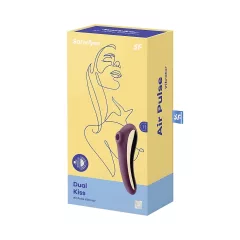   Satisfyer Dual Kiss - vibrátor na vagínu a klitoris - 2v1, fialová