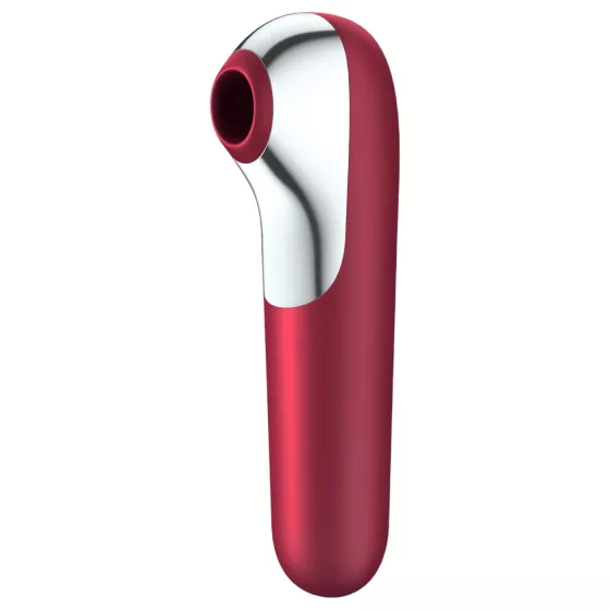 Satisfyer Dual Love - aplikáciou ovládaný klitorálny vibrátor (červený)