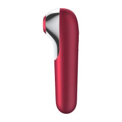   Satisfyer Dual Love - nabíjací, vodotesný smart vibrátor na klitoris a vagínu (červený)