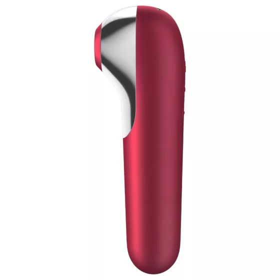Satisfyer Dual Love - aplikáciou ovládaný klitorálny vibrátor (červený)