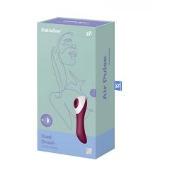   Satisfyer Dual Crush - nabíjateľný vaginálny a klitorisový vibrátor (červený)