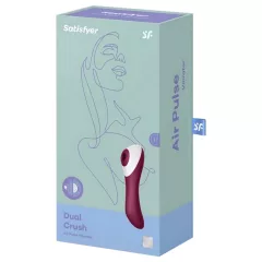   Satisfyer Dual Crush 2v1 stimulátor klitorisu + vibrátor na bod G (červený)
