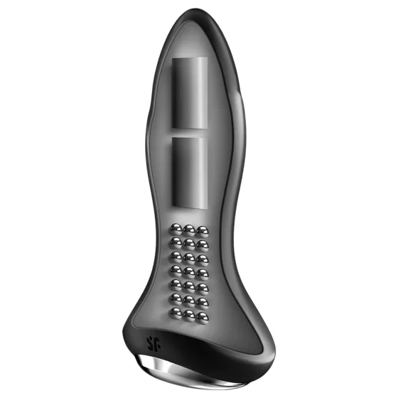 Satisfyer Rotator Plug 1 - korálkový análny vibrátor (čierny)