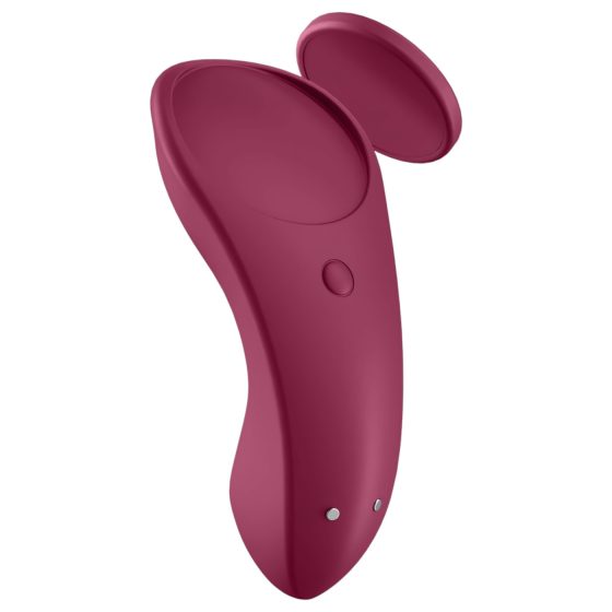 Satisfyer - vibrátor do nohavičiek - smart, vodotesný - červený