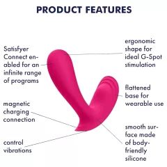   Satisfyer Top Secret - vibrátor ovládaný aplikáciou (ružový)