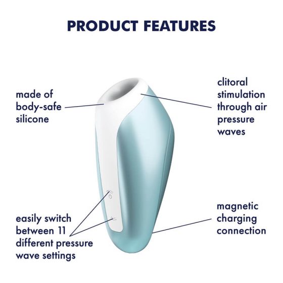 Satisfyer Love Breeze - nabíjací, vodotesný stimulátor na klitoris (modrý)