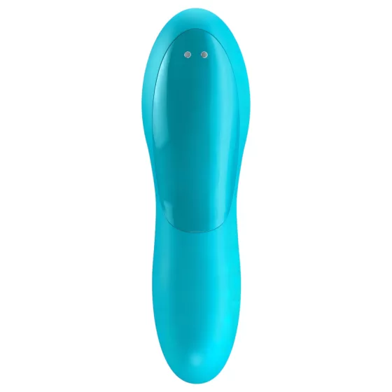 Satisfyer - vibrátor na prst - nabíjateľný, vodotesný - tyrkysový