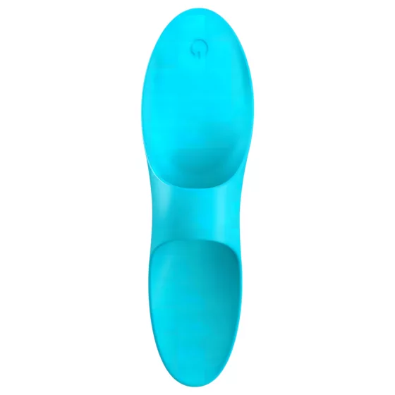 Satisfyer - vibrátor na prst - nabíjateľný, vodotesný - tyrkysový