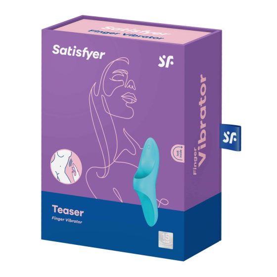 Satisfyer Teaser - nabíjací, vodotesný prstový vibrátor (tyrkysový)