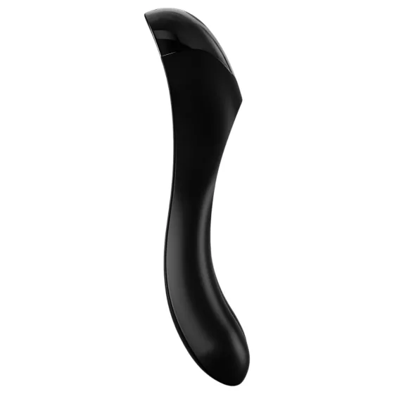 Satisfyer Candy Cane - dvojitý vibrátor - nabíjateľný, vodotesný - čierny