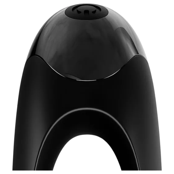 Satisfyer Candy Cane - dvojitý vibrátor - nabíjateľný, vodotesný - čierny