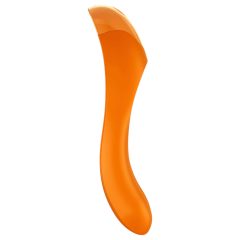   Satisfyer Candy Cane - nabíjateľný, vodotesný dvojitý vibrátor (oranžový)