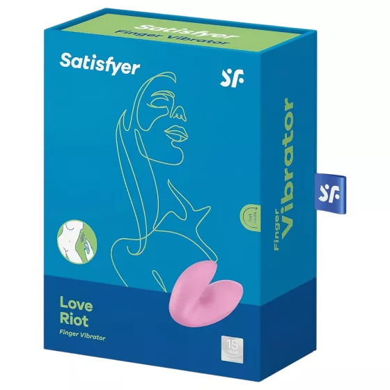 Satisfyer Love Riot - nabíjací, vodotesný prstový vibrátor (ružový)