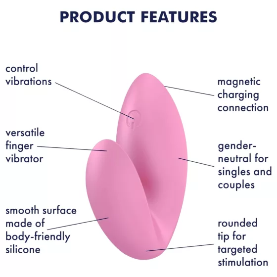 Satisfyer Love Riot - nabíjací, vodotesný prstový vibrátor (ružový)