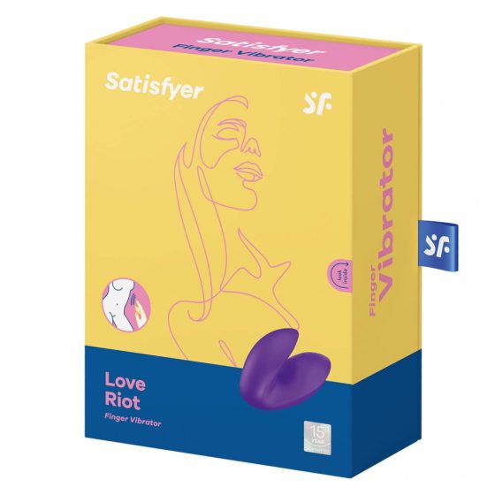 Satisfyer Love Riot - dobíjací, vodotesný vibrátor na prsty (fialový)