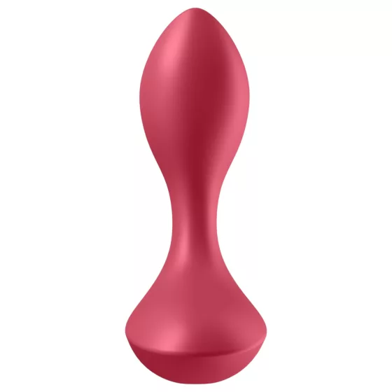 Satisfyer - análny vibrátor na baterku - vodotesný - červený