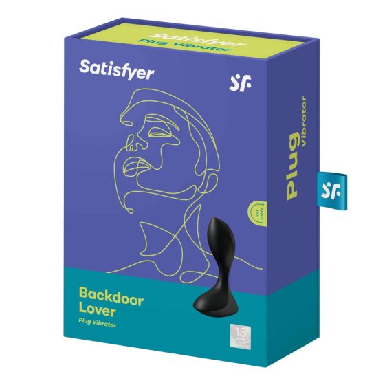 Satisfyer Backdoor Lover - nabíjací, vodotesný análny vibrátor (čierny)