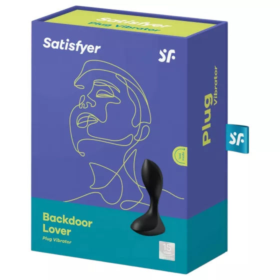 Satisfyer Backdoor Lover - akumulátorový, vodotesný análny vibrátor (čierny)