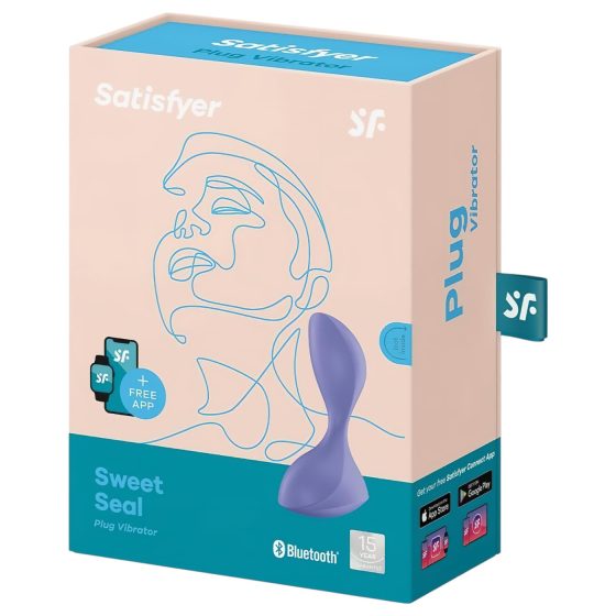 / Satisfyer Sweet Seal - inteligentný análny vibrátor (fialový)