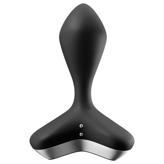 Satisfyer - análny vibrátor s akumulátorom - čierny