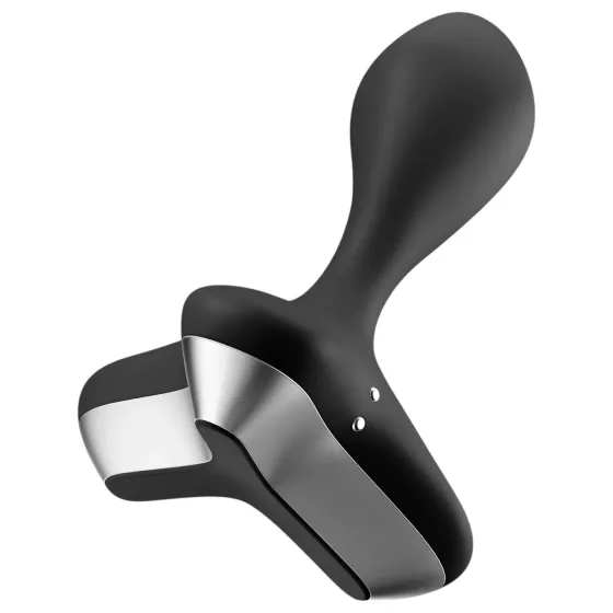 Satisfyer - análny vibrátor s akumulátorom - čierny