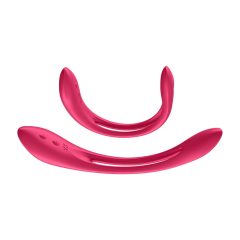  Satisfyer Elastic Joy - nabíjateľný, flexibilný párový vibrátor (červený)