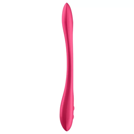 Satisfyer Elastic Joy - akumulátorový, flexibilný párový vibrátor (červený)