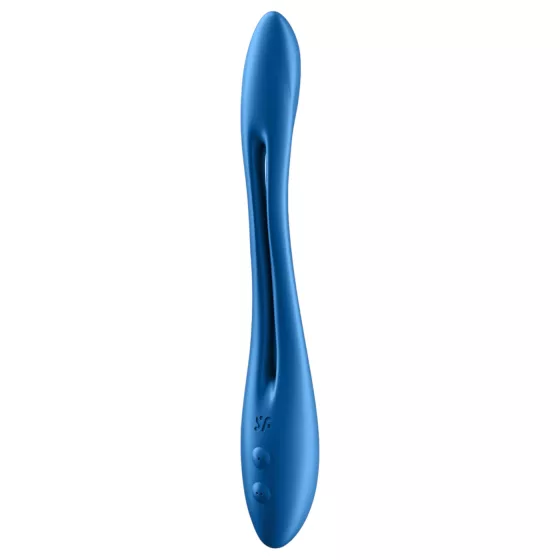 Satisfyer - vibračný párový stimulátor - flexibilný, dobíjací - modrý