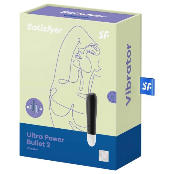 Satisfyer Ultra Power Bullet 2 - vodotesný vibrátor (čierny)