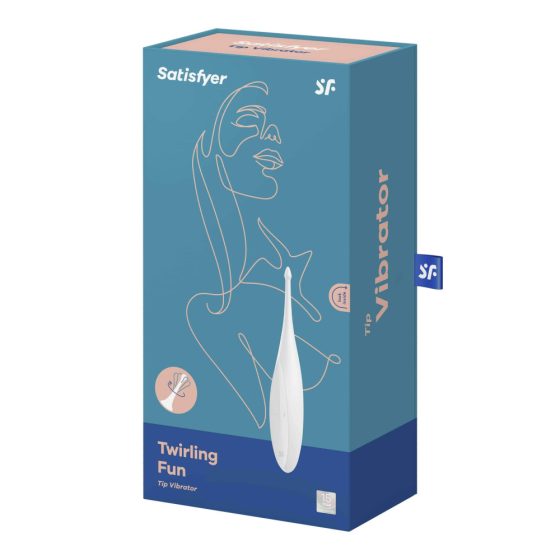Satisfyer Twirling Fun - nabíjací, vodotesný vibrátor na klitoris (biely)