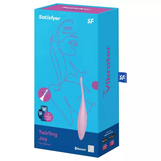 Satisfyer Twirling Joy - vibrátor na klitoris - vodotesný - ružový