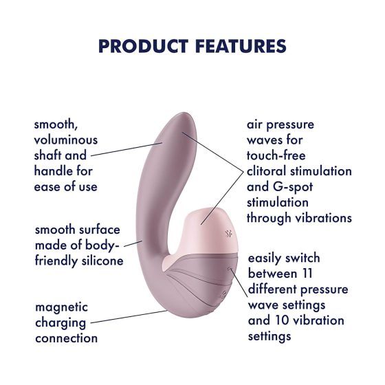 Satisfyer Supernova - nabíjateľný 2v1 tlakový vlnový vibrátor (ružový)