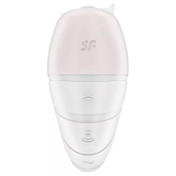 Satisfyer Supernova - vibračný a sací stimulátor 2v1 - akumulátorový - biely