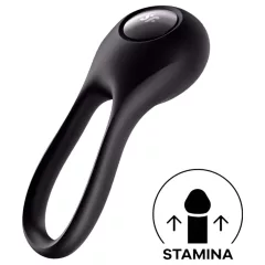   Satisfyer Majestic Duo - vibračný vodeodolný erekčný krúžok - čierny