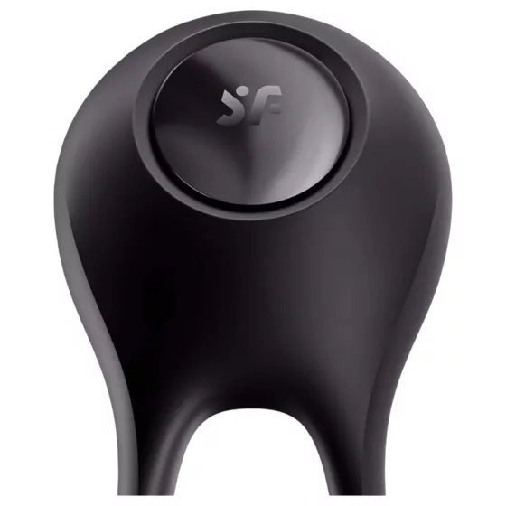 Satisfyer Majestic Duo - vibračný vodeodolný erekčný krúžok - čierny