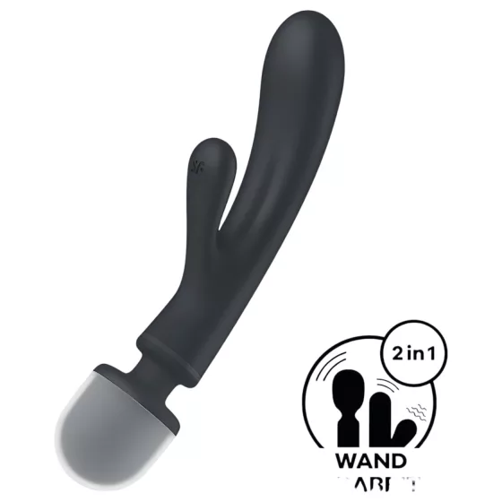 Satisfyer Triple Lover - vibrátor na G-bod a klitoris - strieborný