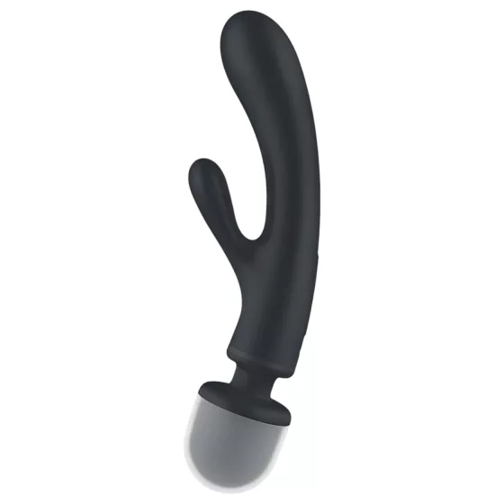 Satisfyer Triple Lover - vibrátor na G-bod a klitoris - strieborný