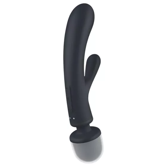 Satisfyer Triple Lover - vibrátor na G-bod a klitoris - strieborný