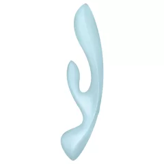   / Satisfyer Triple Oh - akumulátorový vibrátor s ramenom na klitoris (modrý)