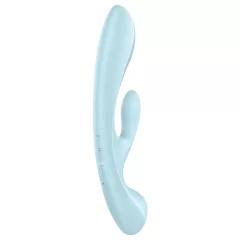   / Satisfyer Triple Oh - akumulátorový vibrátor s ramenom na klitoris (modrý)