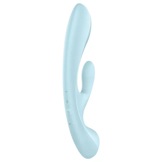 / Satisfyer Triple Oh - akumulátorový vibrátor s ramenom na klitoris (modrý)