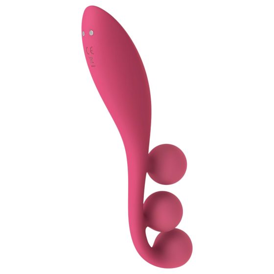 Satisfyer Tri Ball 1 - akumulátorový multifunkčný vibrátor (červený)