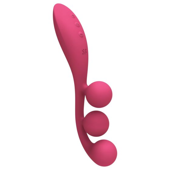 Satisfyer Tri Ball 1 - akumulátorový multifunkčný vibrátor (červený)