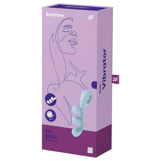 Satisfyer Tri Ball 2 - multifunkčný vibrátor (mäta)