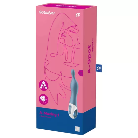 Satisfyer - vibrátor na bod A - dobíjací - modrý