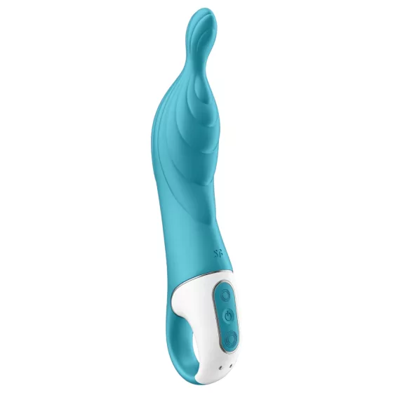 Satisfyer A-Mazing 2 - vibrátor na bod A - dobíjací - tyrkysový