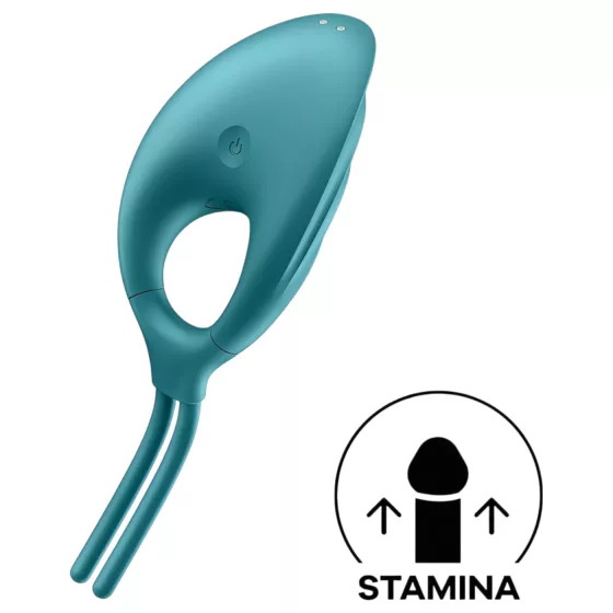 Satisfyer Swordsman - akumulátorový vibračný erekčný krúžok (zelený)
